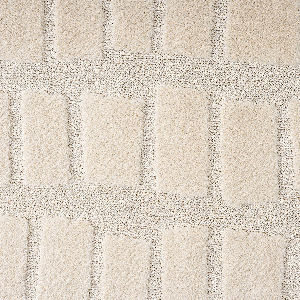 cobble cream rug closeup detail