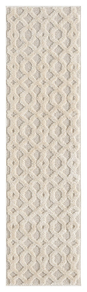 vine cream rug runner portrait