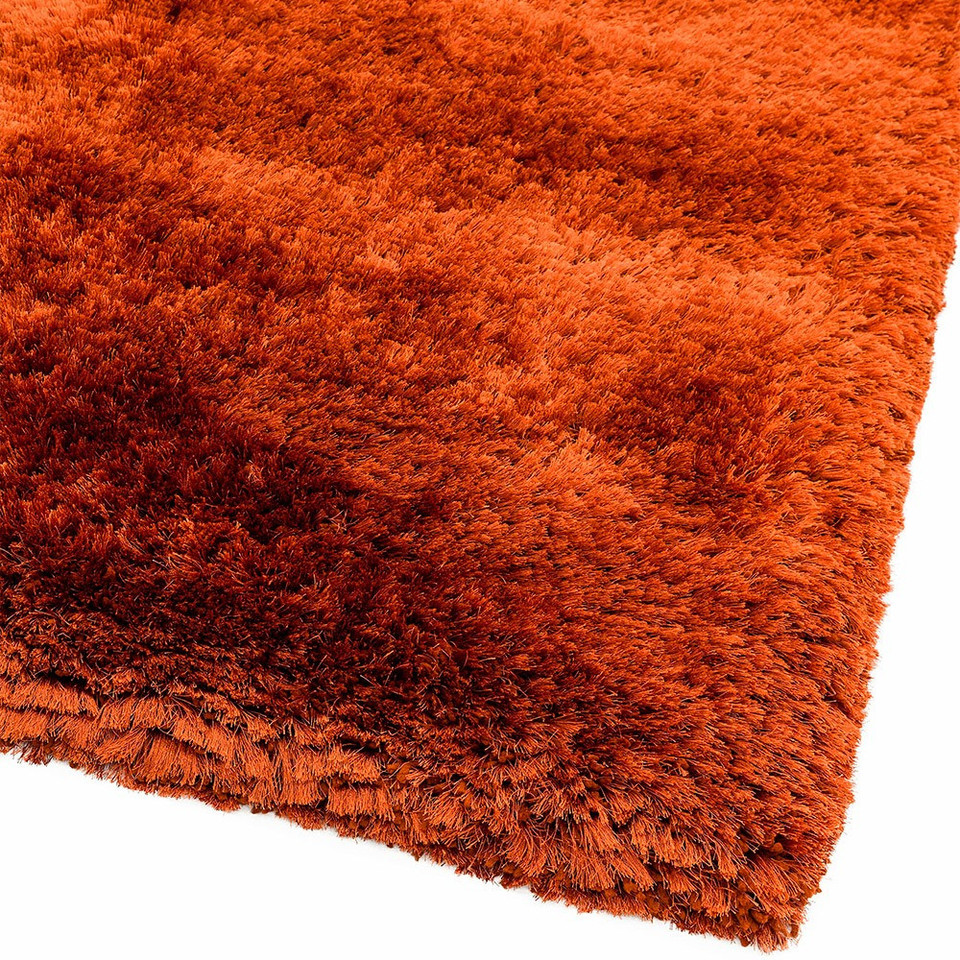 On Sale Ultra Thick Plush Shaggy Rug Rust Orange 160x230cm