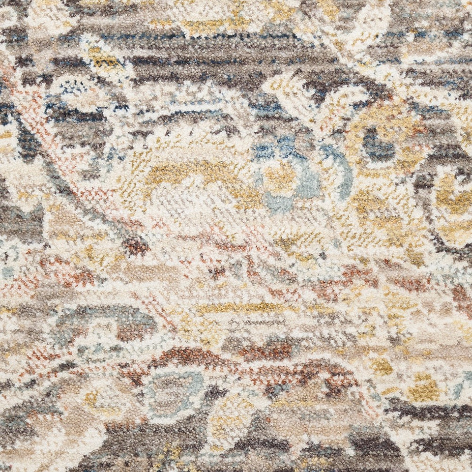 charcoal traditional rug closeup detail