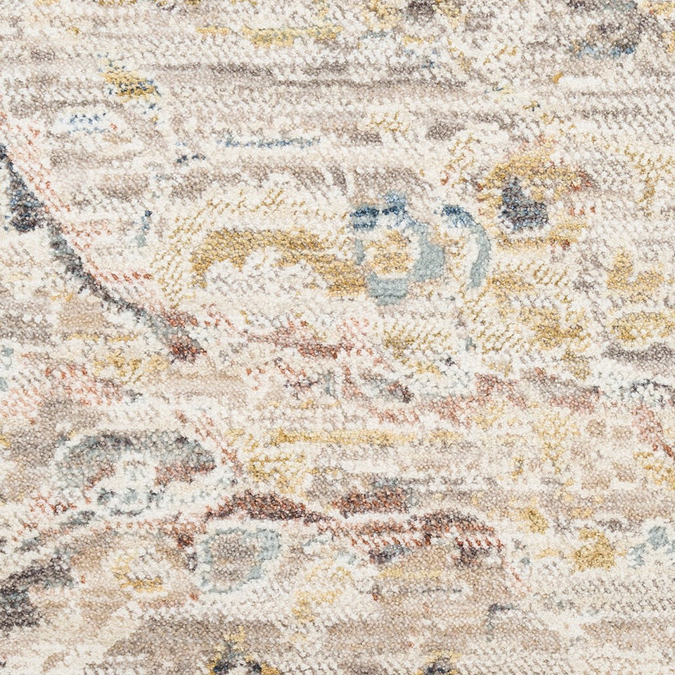 grey traditional rug closeup detail