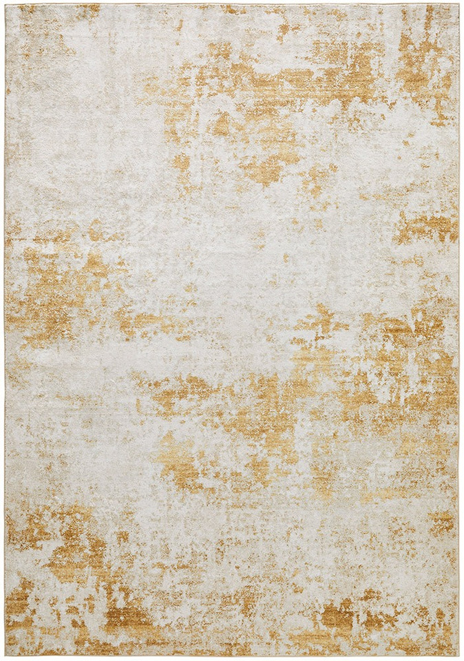 light gold abstract rug portrait