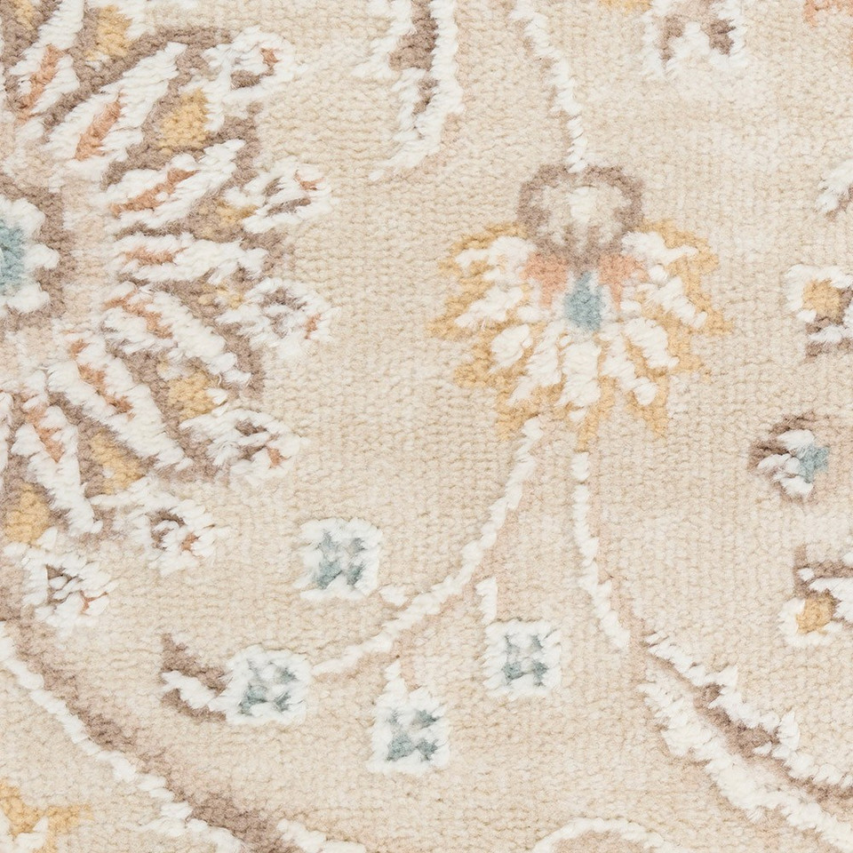 ivory traditional rug closeup detail