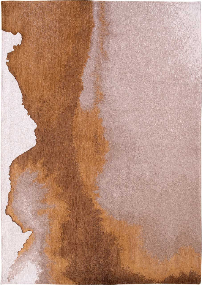 On Sale Lagoon Chestnut Brown Thin Rug 9326 LDP 140cm Circle
