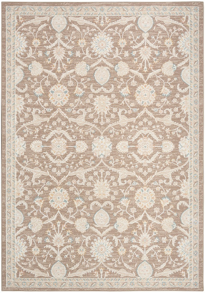 brown traditional rug portrait