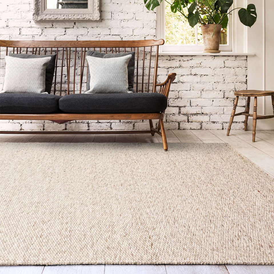 On Sale Zander Handwoven Flatweave Oyster Rug 120x170cm