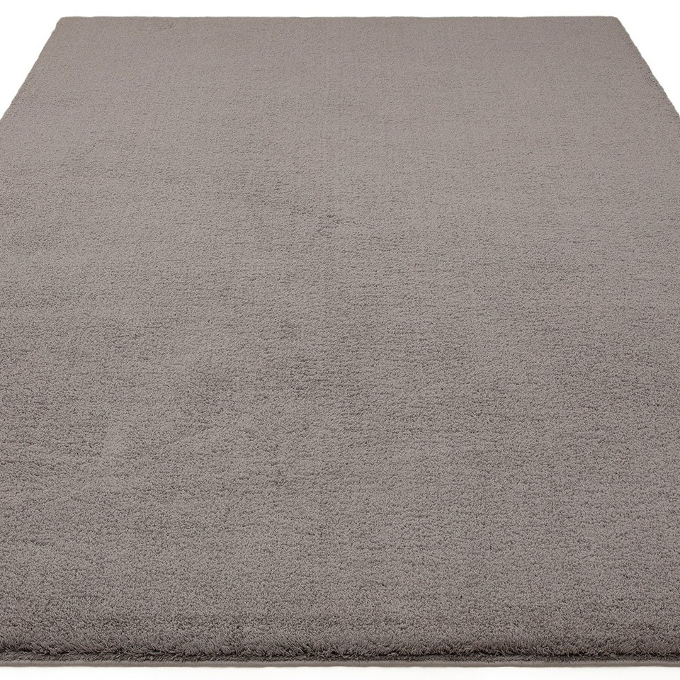 charcoal plain shaggy rug portrait angle