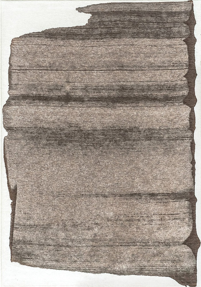 blue abstract eco rug portrait