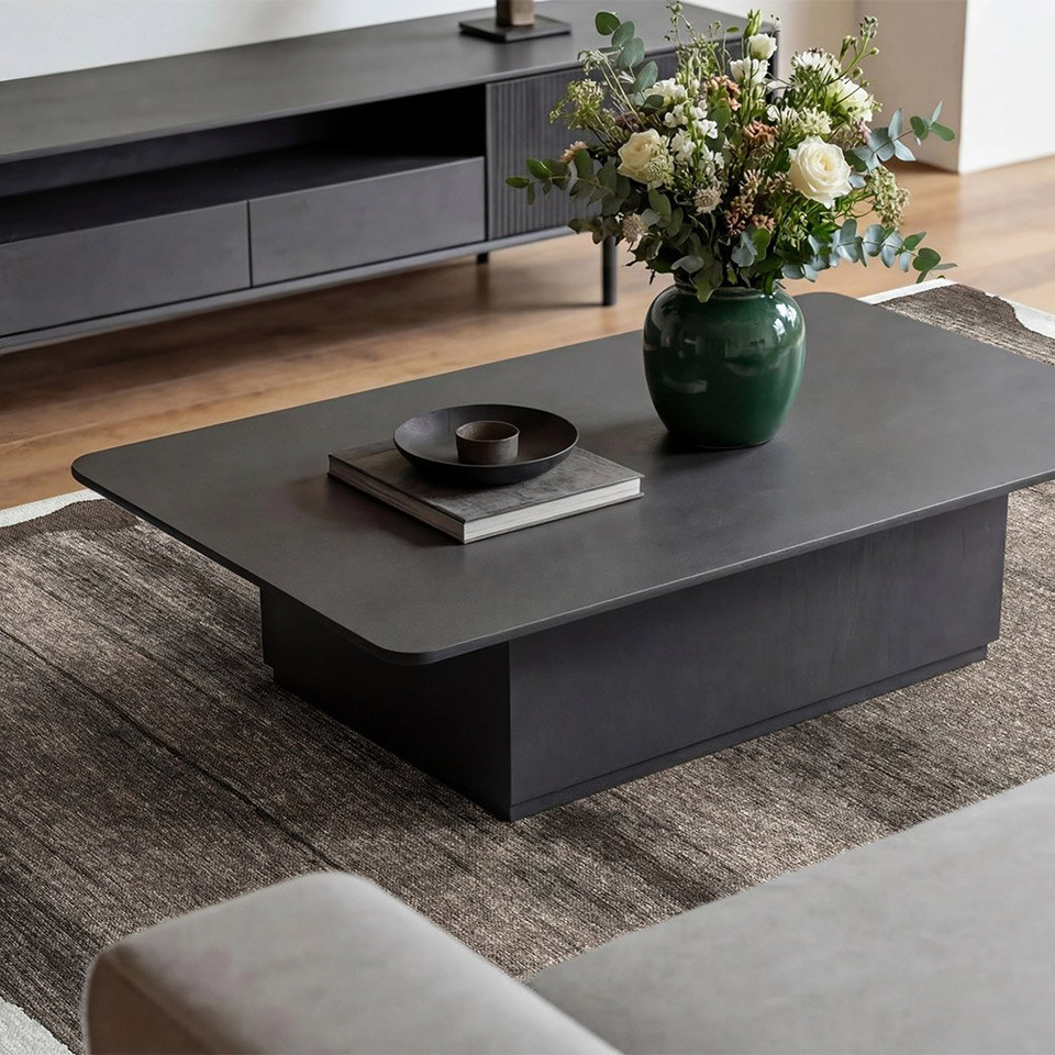 mastic abstract eco rug in a bedroom room with matching decor