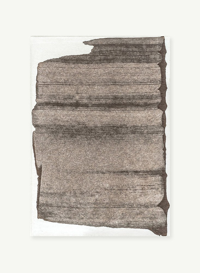 mastic abstract eco rug portrait
