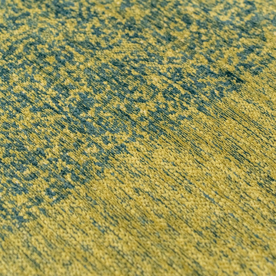 green abstract eco rug closeup detail