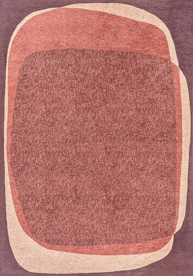 purple abstract eco rug portrait