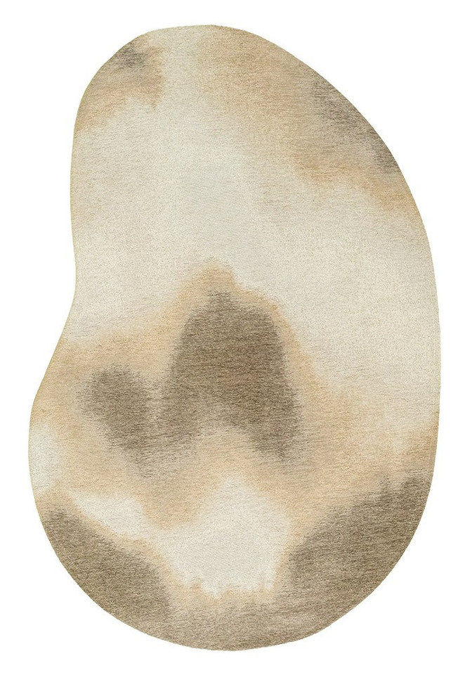 beige peanut shape rug portrait