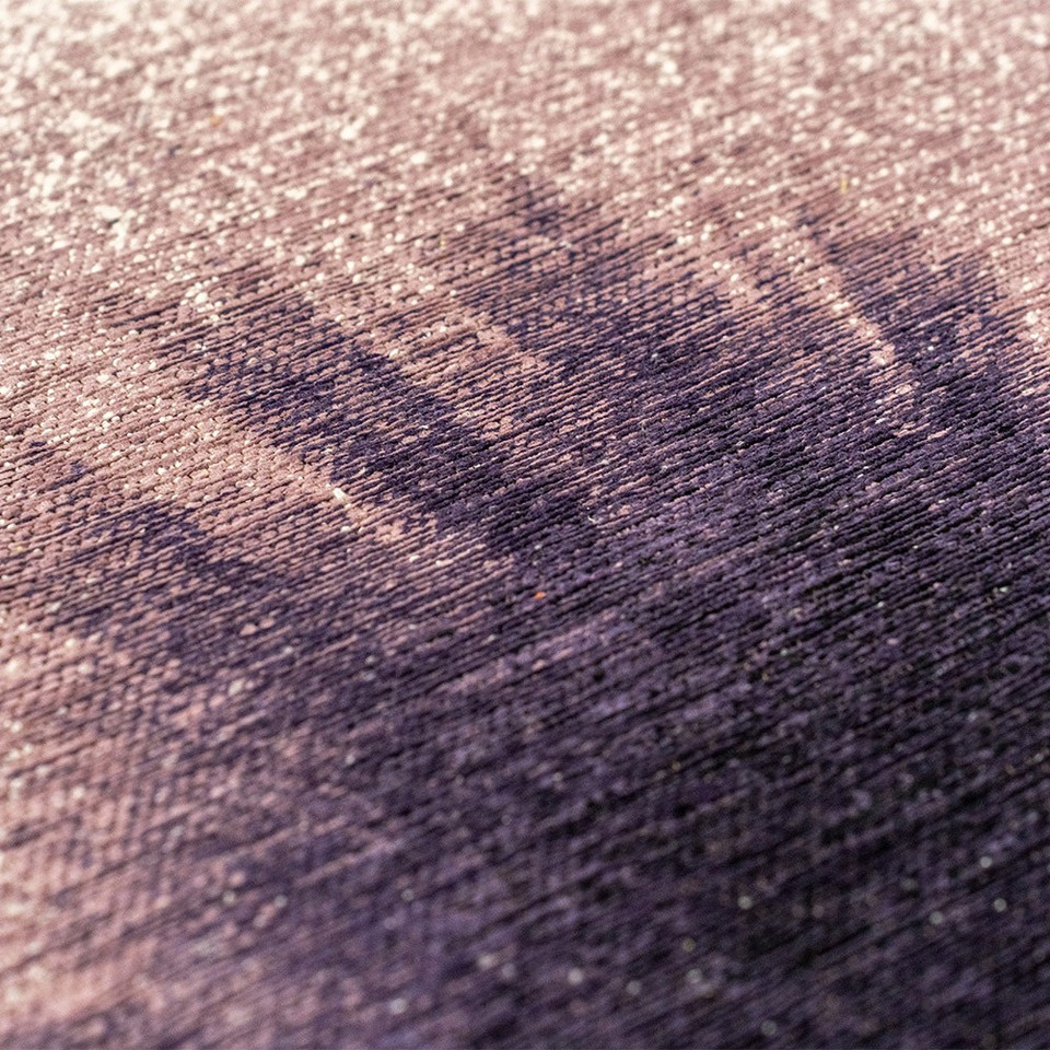 purple abstract rug closeup detail