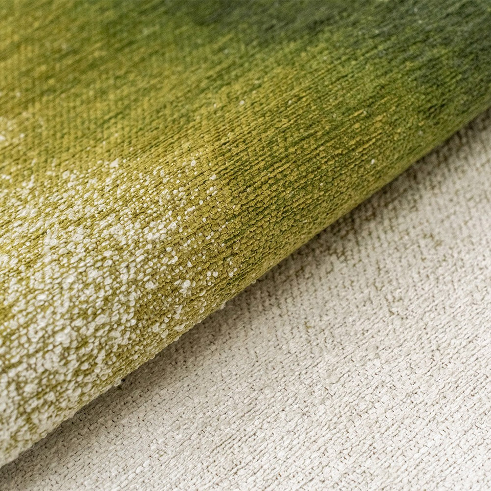 green abstract rug closeup detail