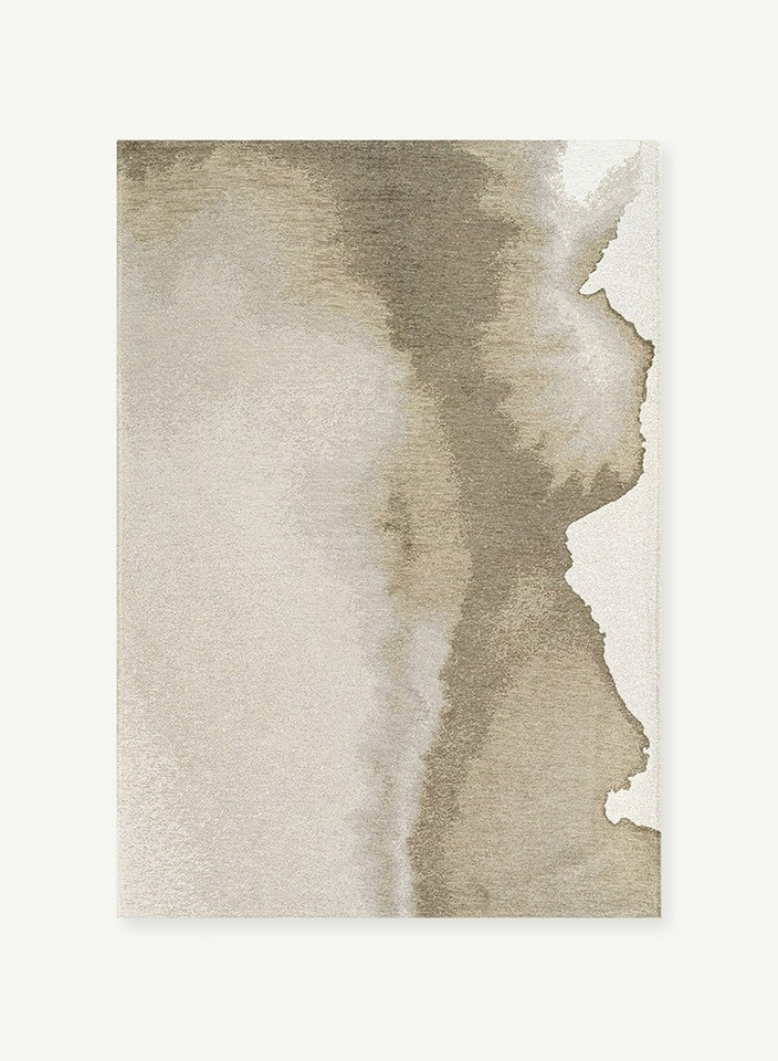 beach abstract eco rug portrait