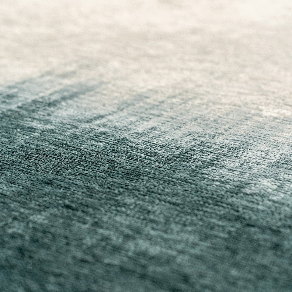 blue abstract rug closeup detail