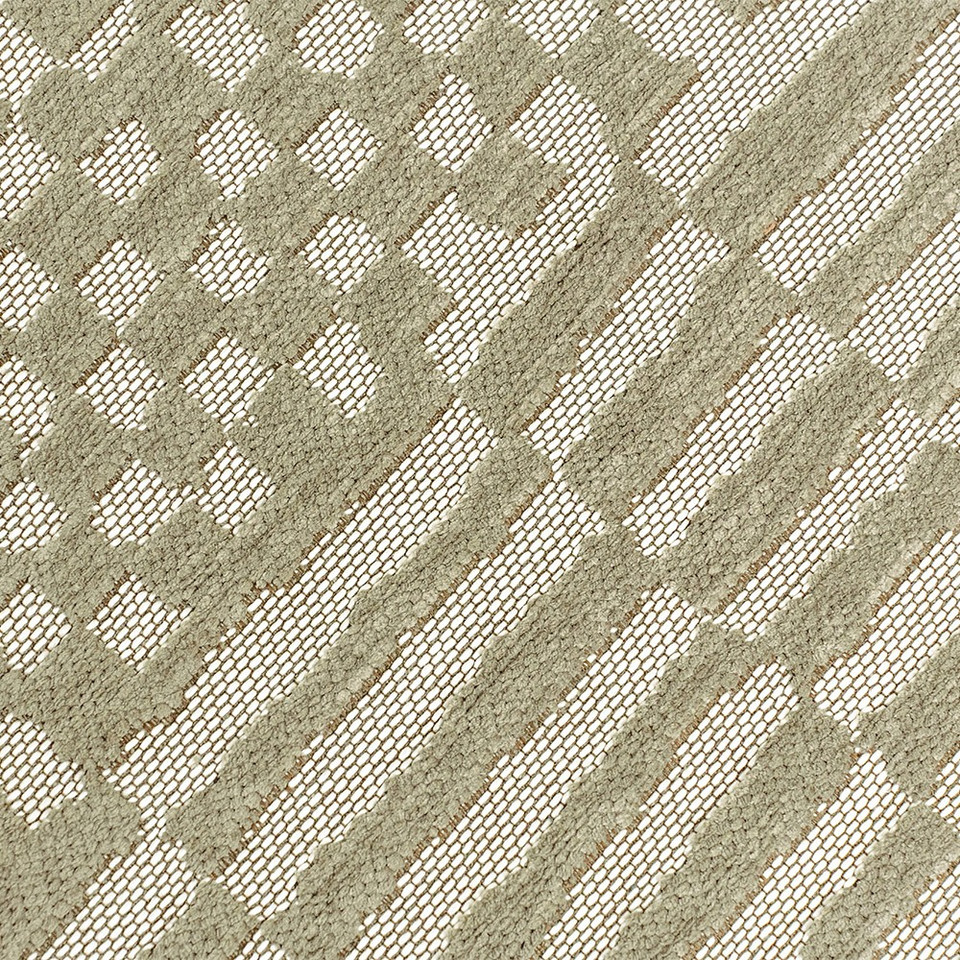 green abstract eco rug closeup detail