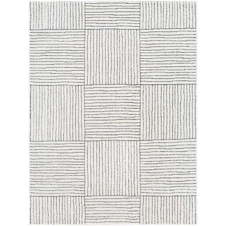 ivory black scandi rug portrait