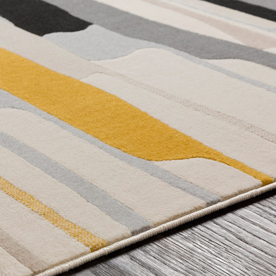 multicolour abstract rug closeup detail