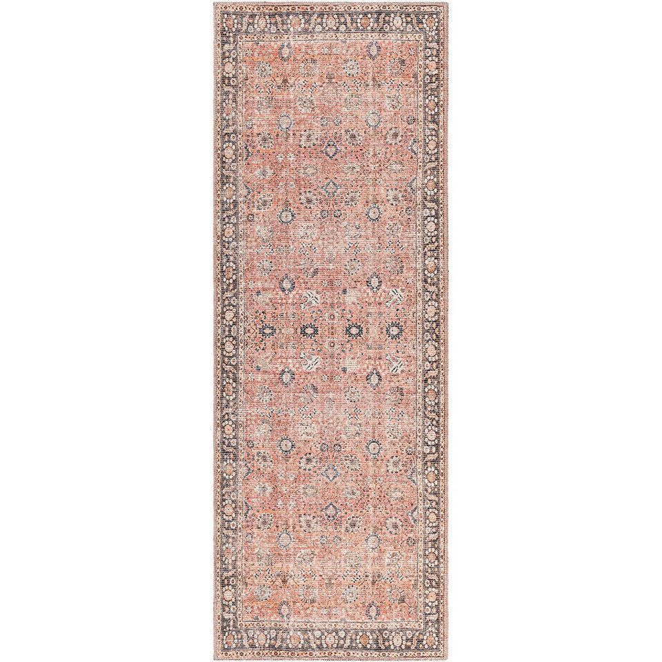 orange traditional rug portrait