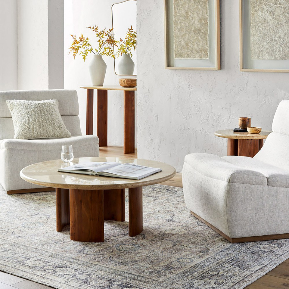 silver traditional rug in a room with matching decor