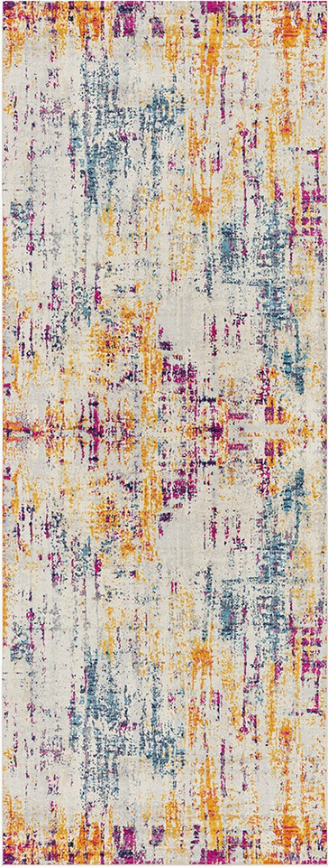 multicolour abstract rug portrait