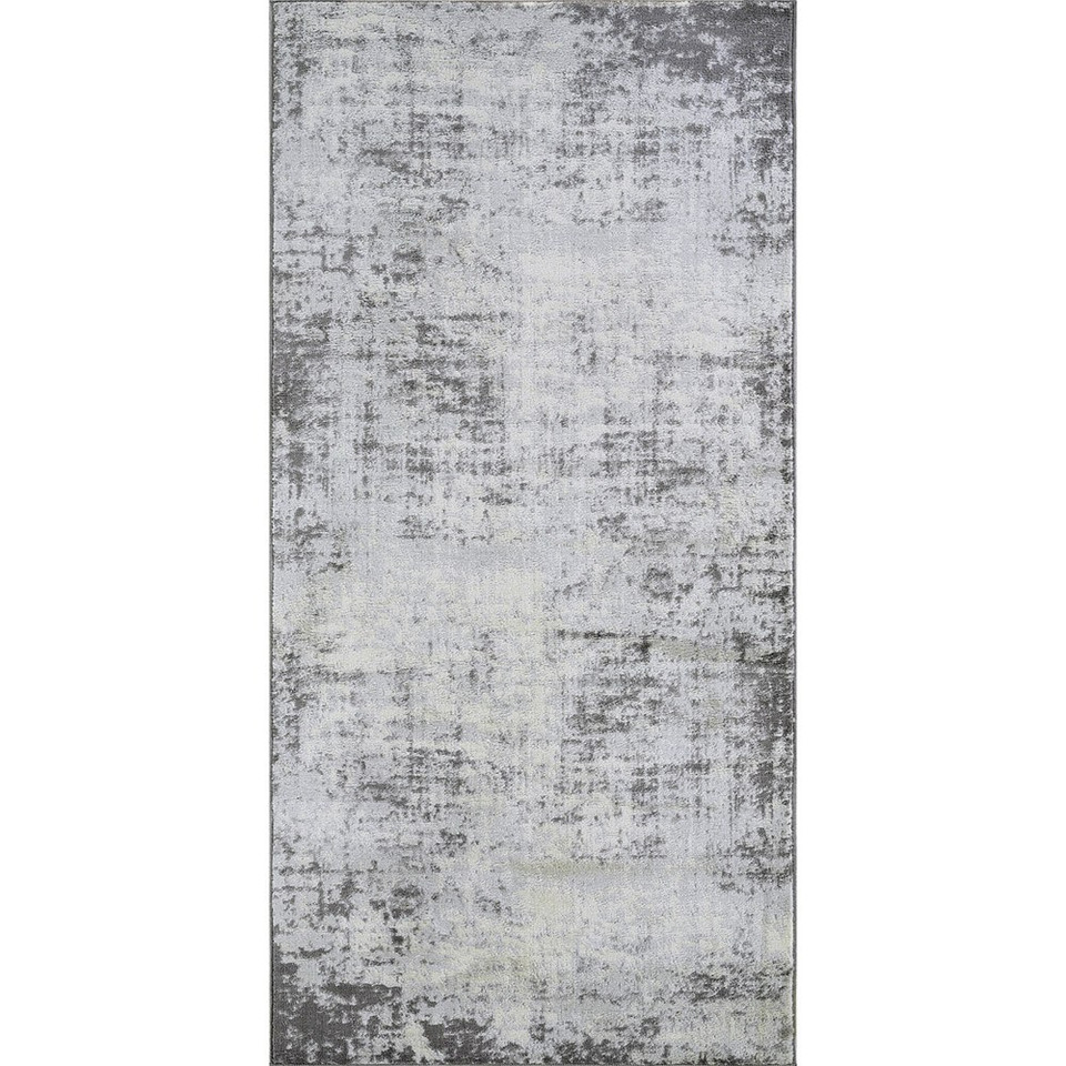grey abstract rug portrait