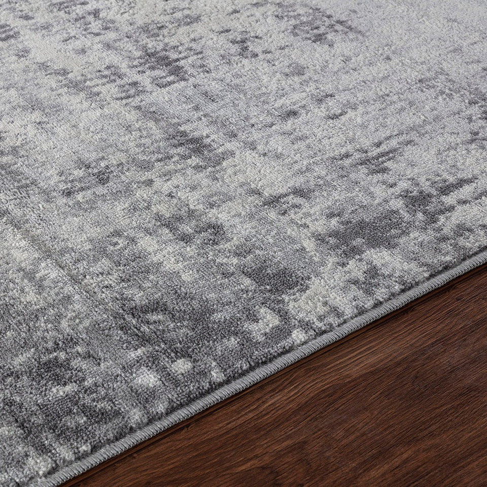 grey abstract rug closeup detail