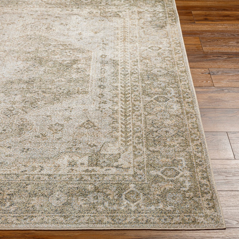 camel traditional rug closeup detail