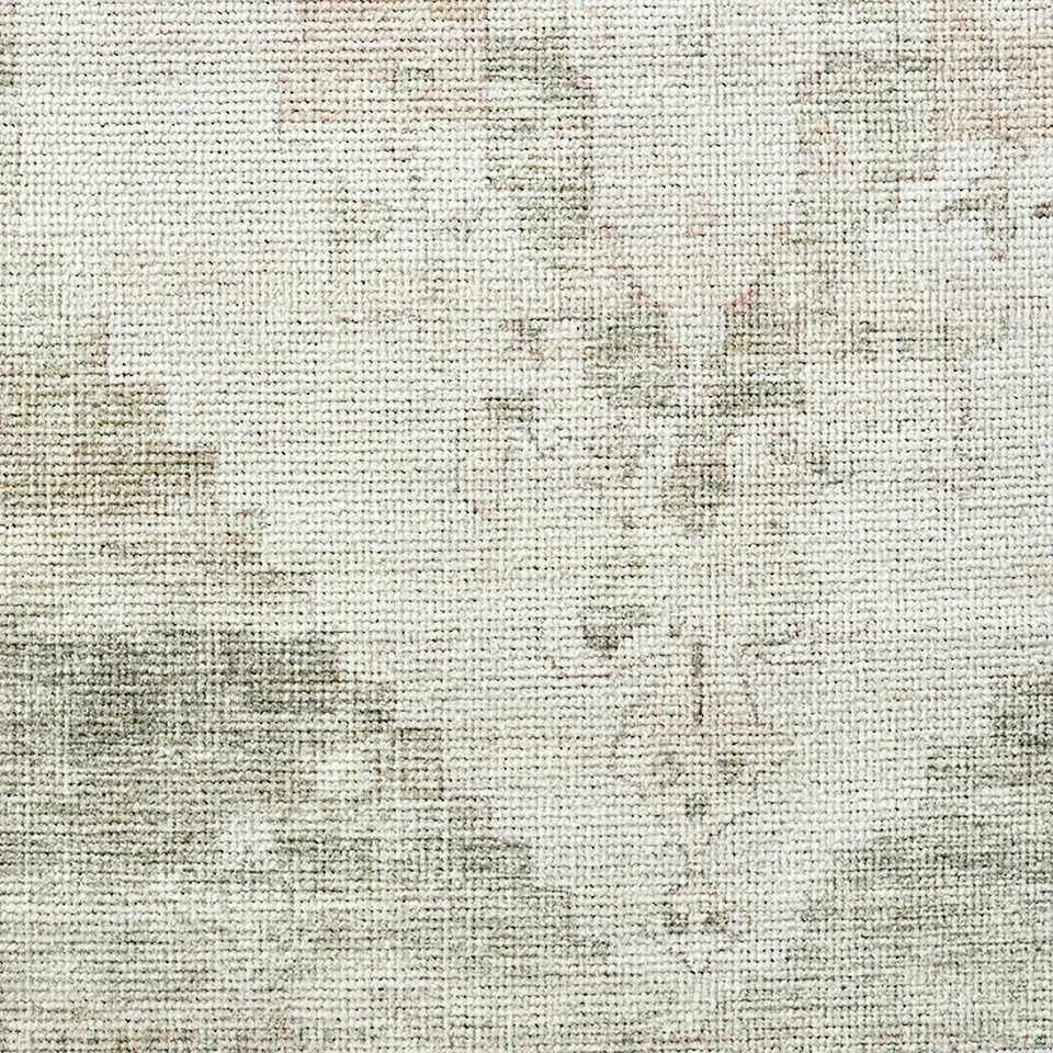 sage traditional rug closeup detail