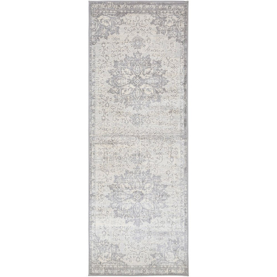 grey traditional rug portrait