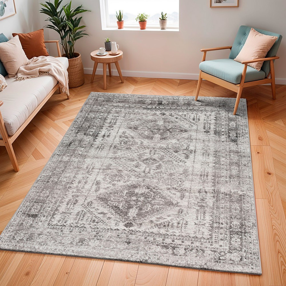 Monte Neelam Grey Vintage Rug