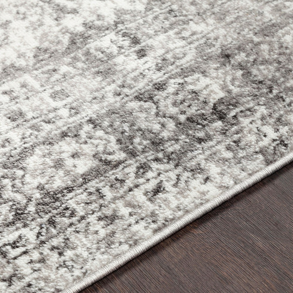 grey abstract rug closeup detail