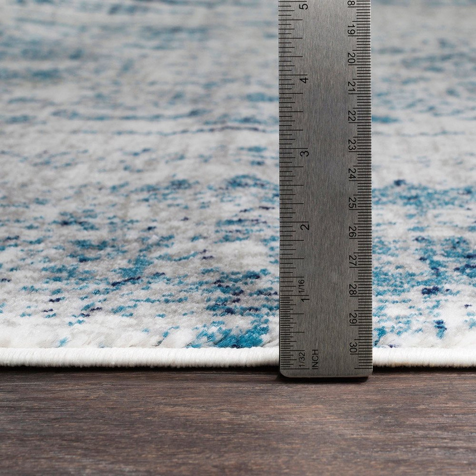 grey abstract rug closeup detail