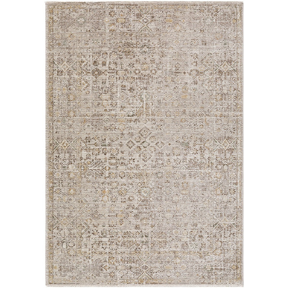 taupe abstract rug portrait