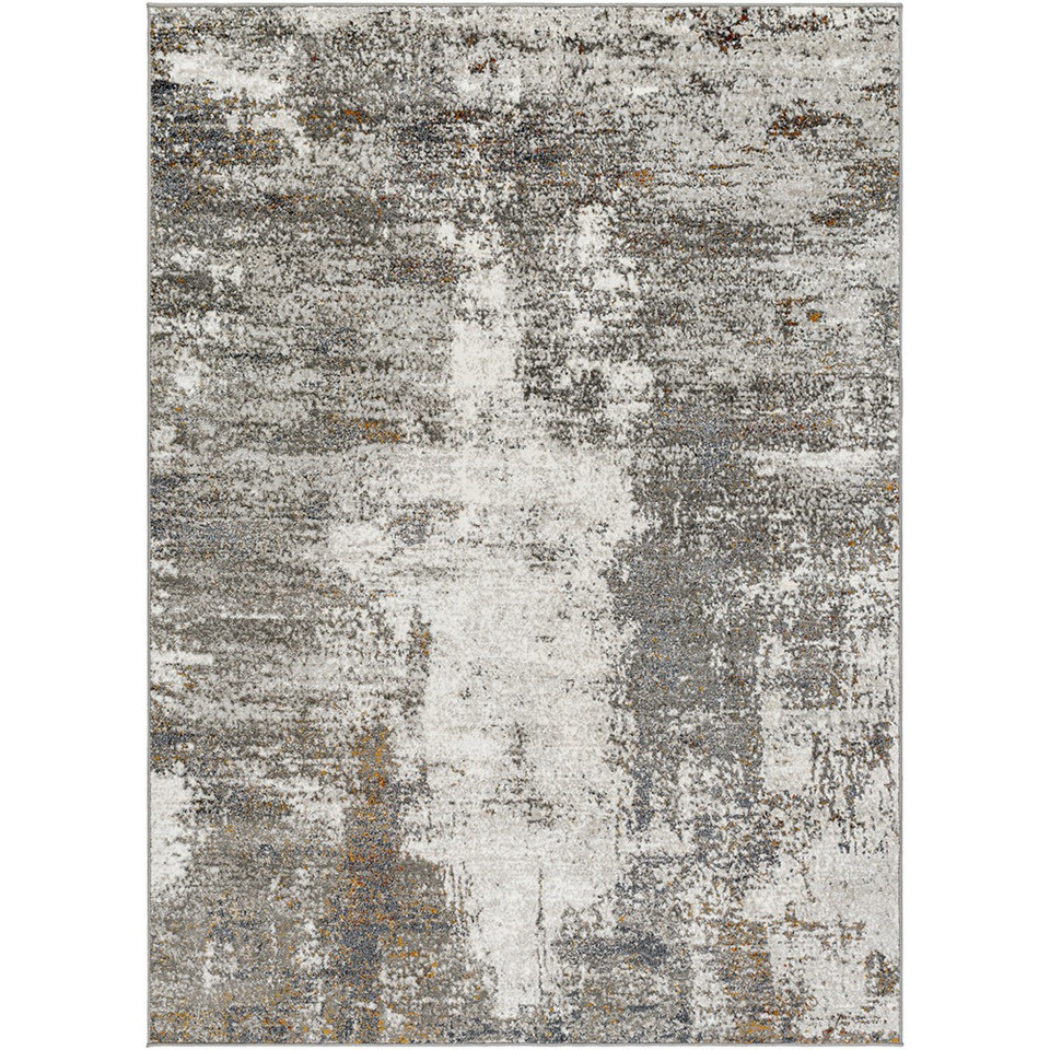 grey abstract rug portrait