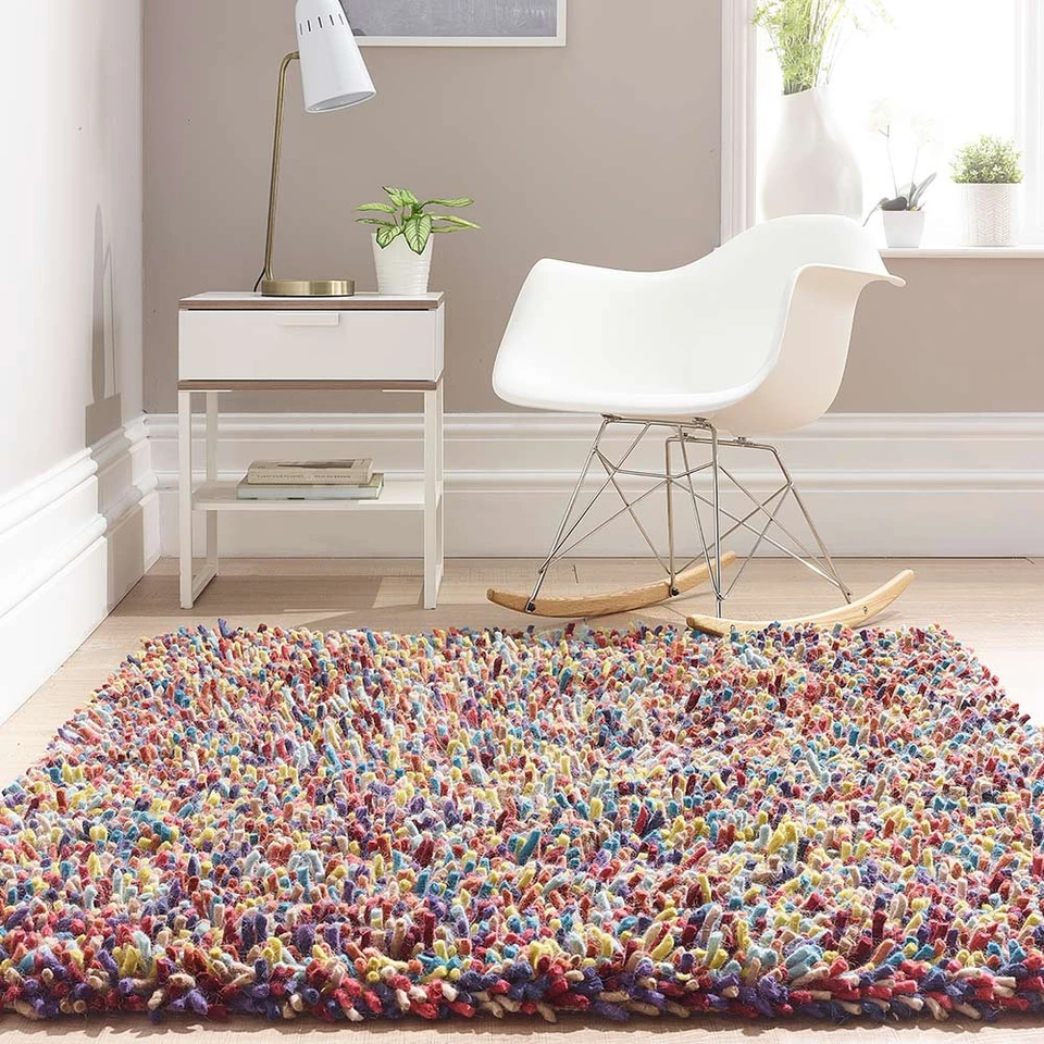 On Sale Origins Rocks Chunky Rainbow Multi Wool Rug 160x230cm