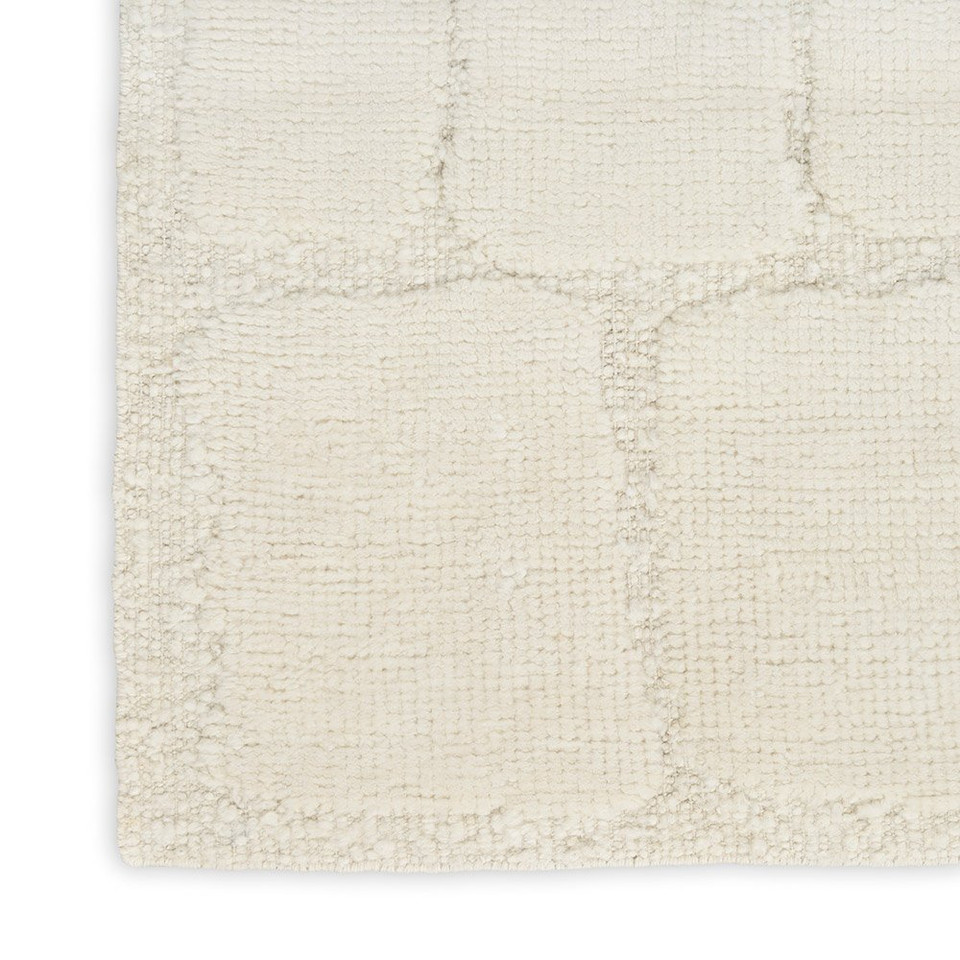 ivory wool rug corner portrait