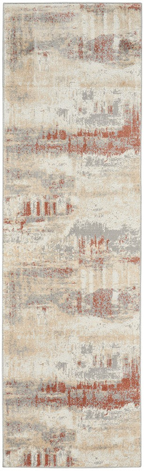 grey rust calvin klein rug portrait