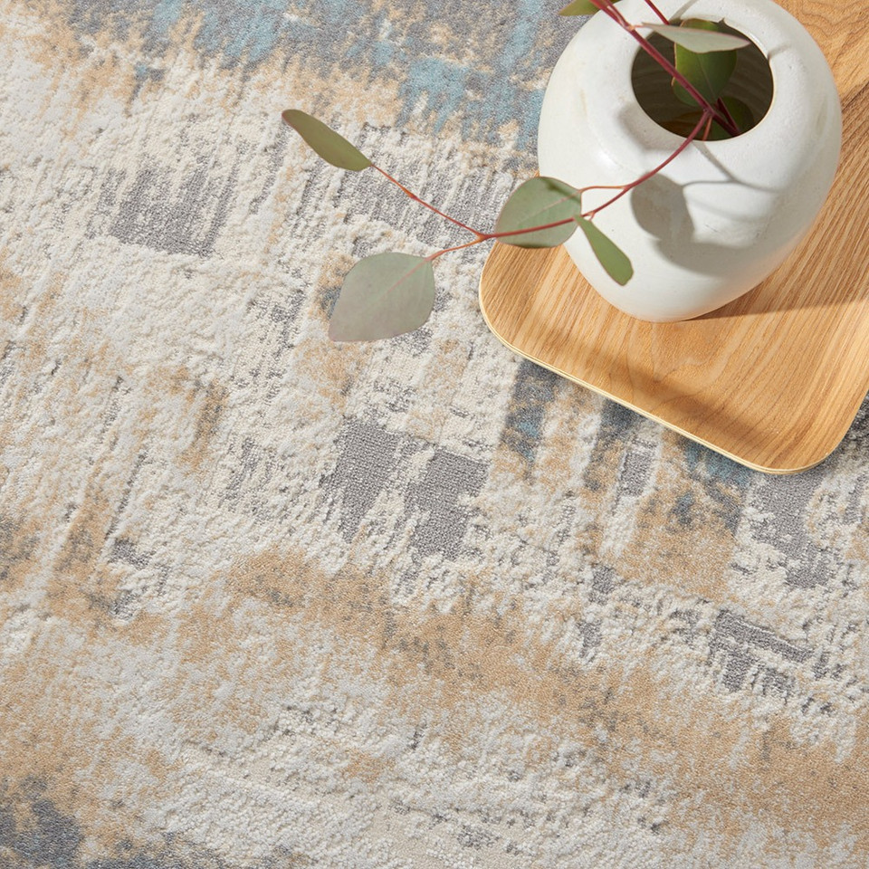 ivory seaglass calvin klein rug closeup detail