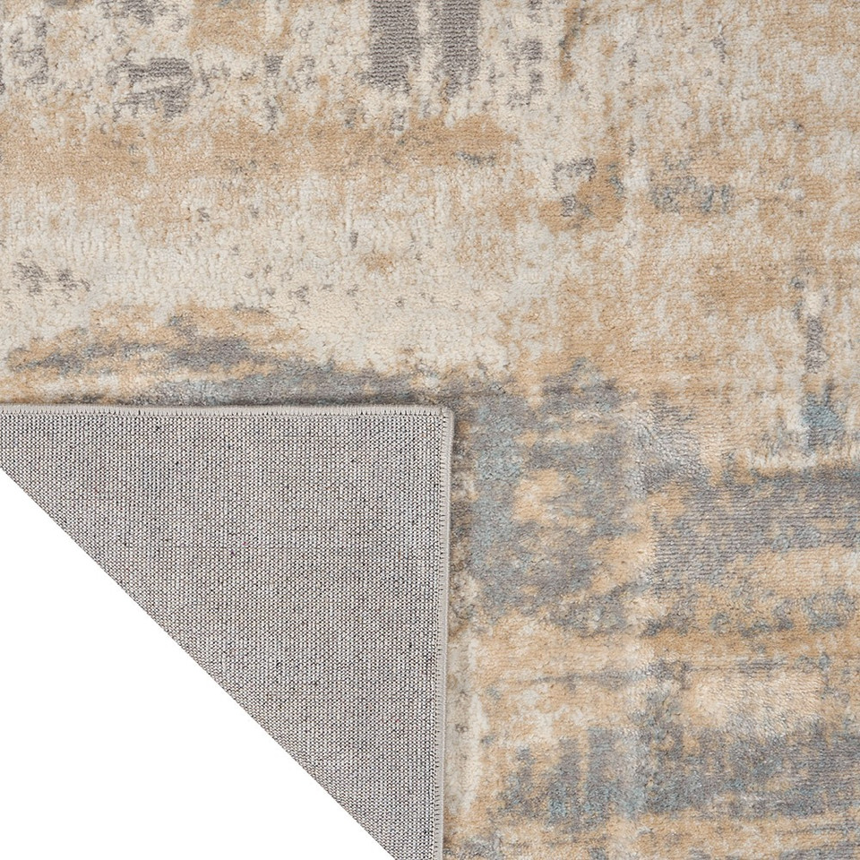 ivory seaglass calvin klein rug corner fold on white background