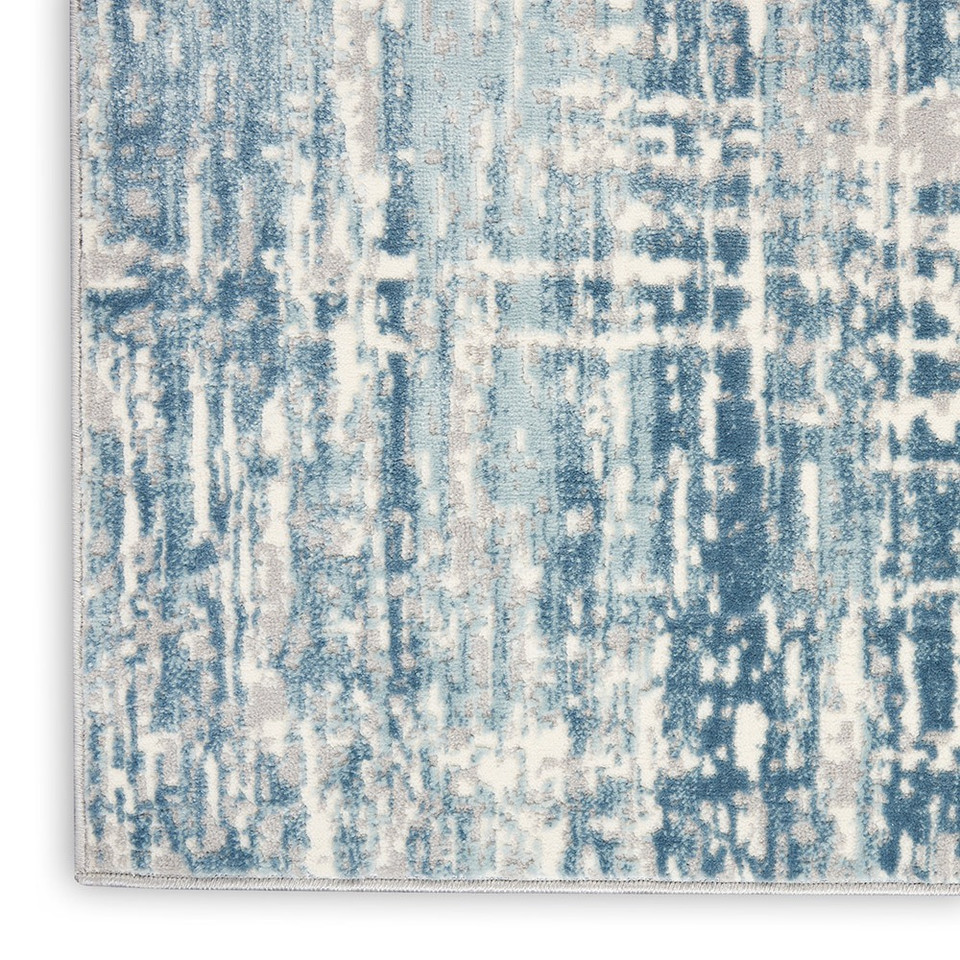 ivory seaglass calvin klein rug closeup corner on white background