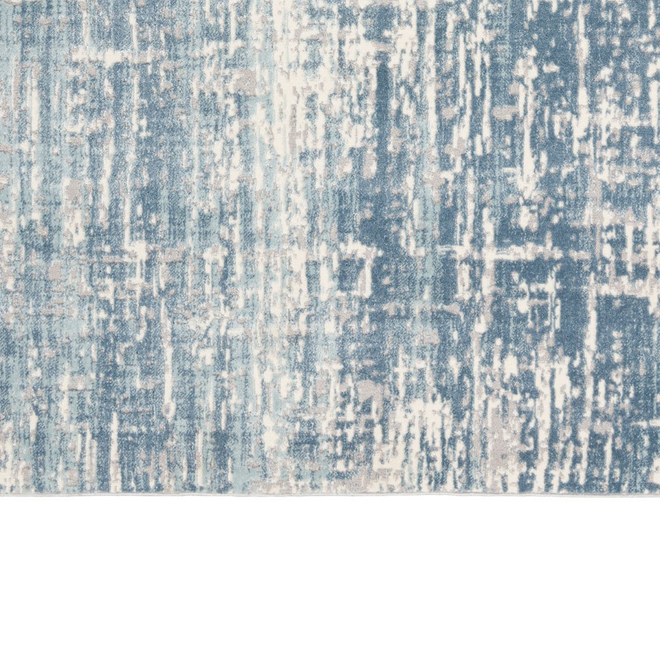 ivory seaglass calvin klein rug closeup edge on white background