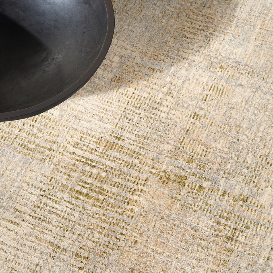 grey calvin klein rug closeup detail