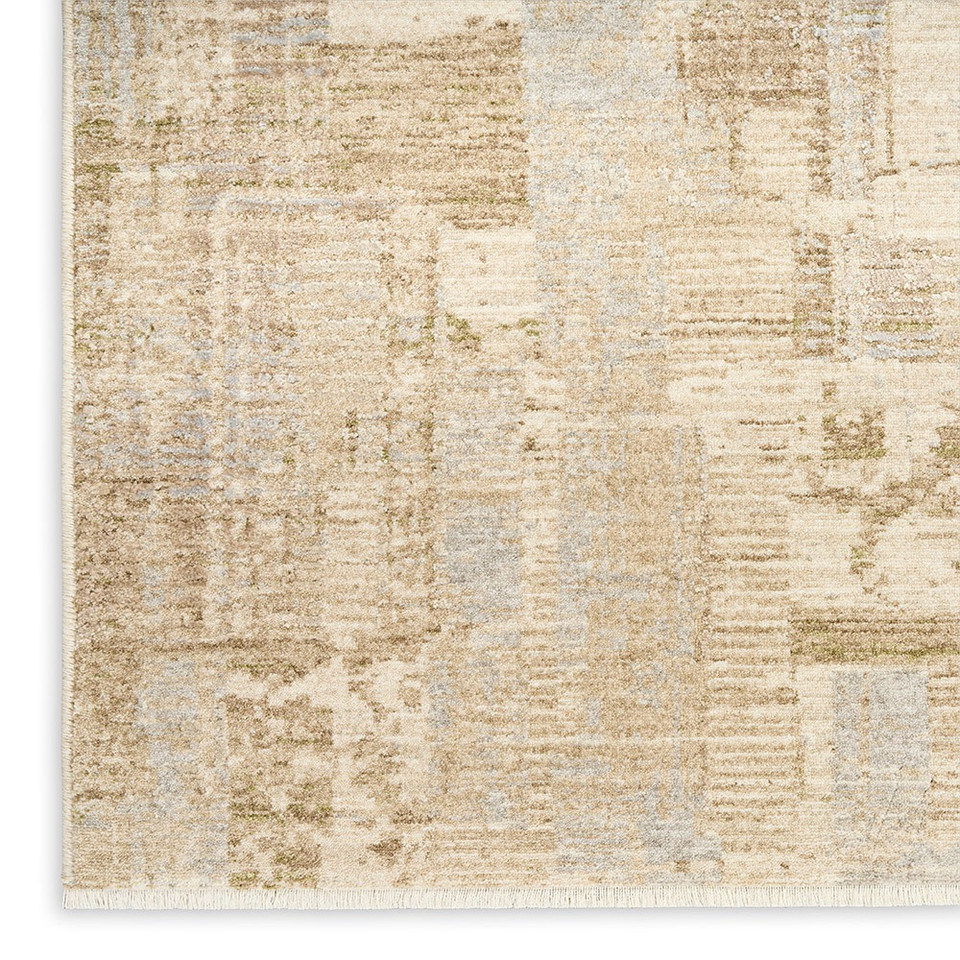 beige grey calvin klein rug closeup corner on white background