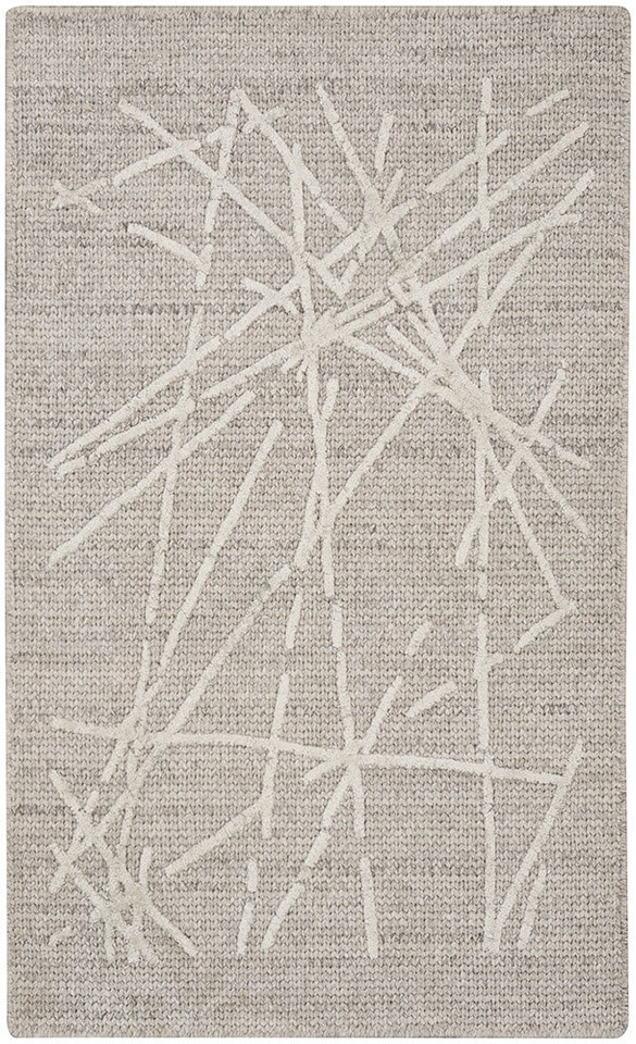 grey calvin klein rug portrait