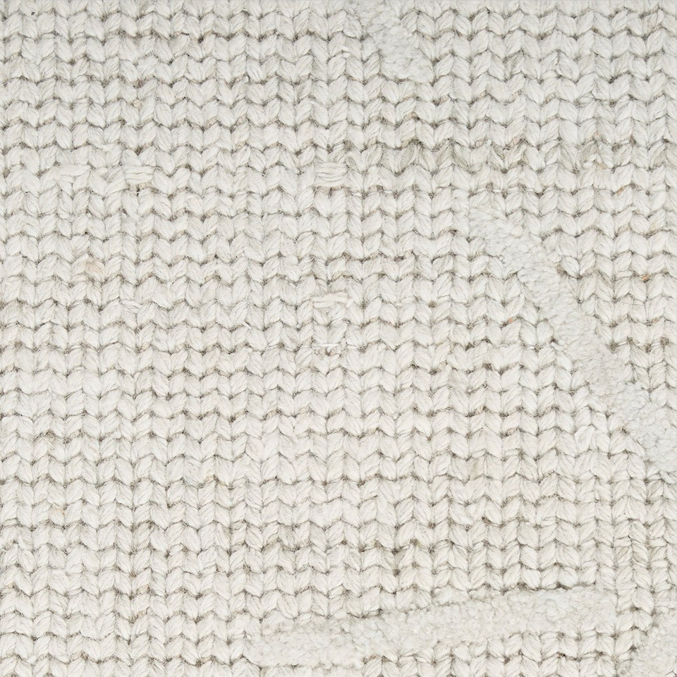 grey ivory calvin klein rug closeup detail