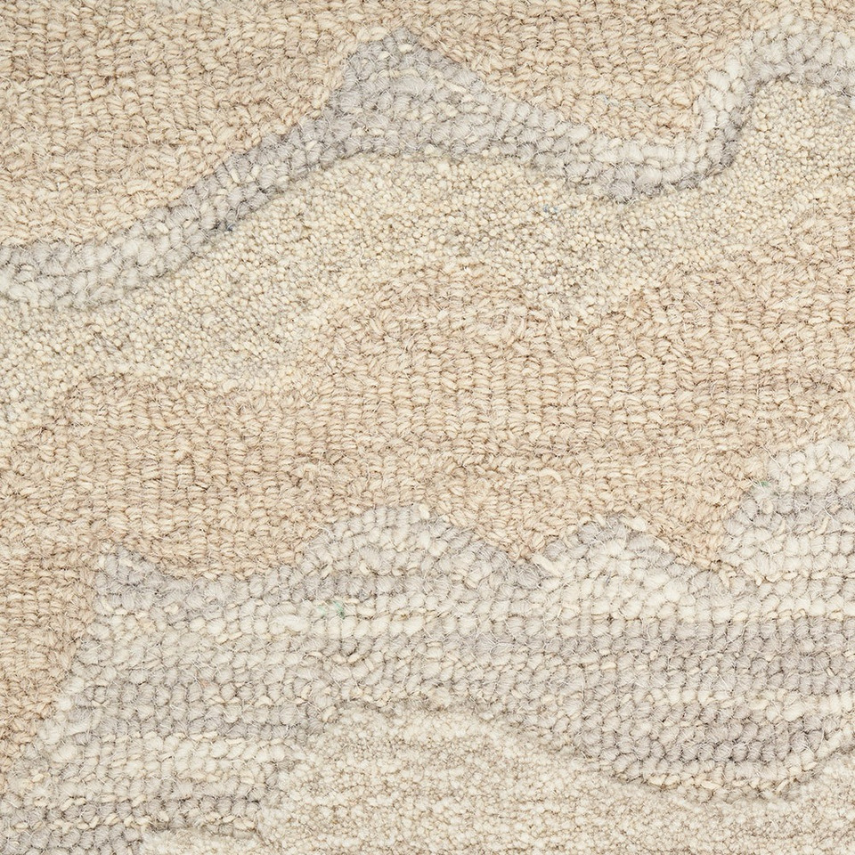 beige abstract rug closeup detail
