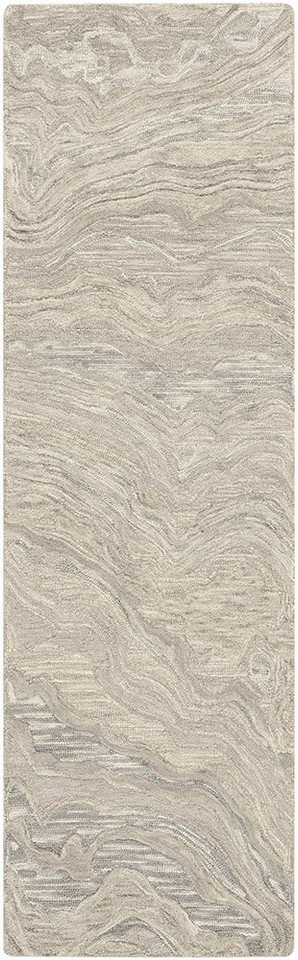 grey abstract rug portrait